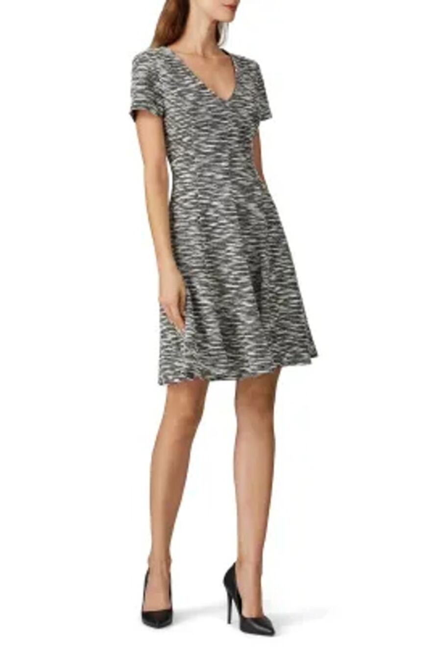 Slate & Willow Grey Knit Short Sleeve A-Line Mini Dress Women's Size Medium